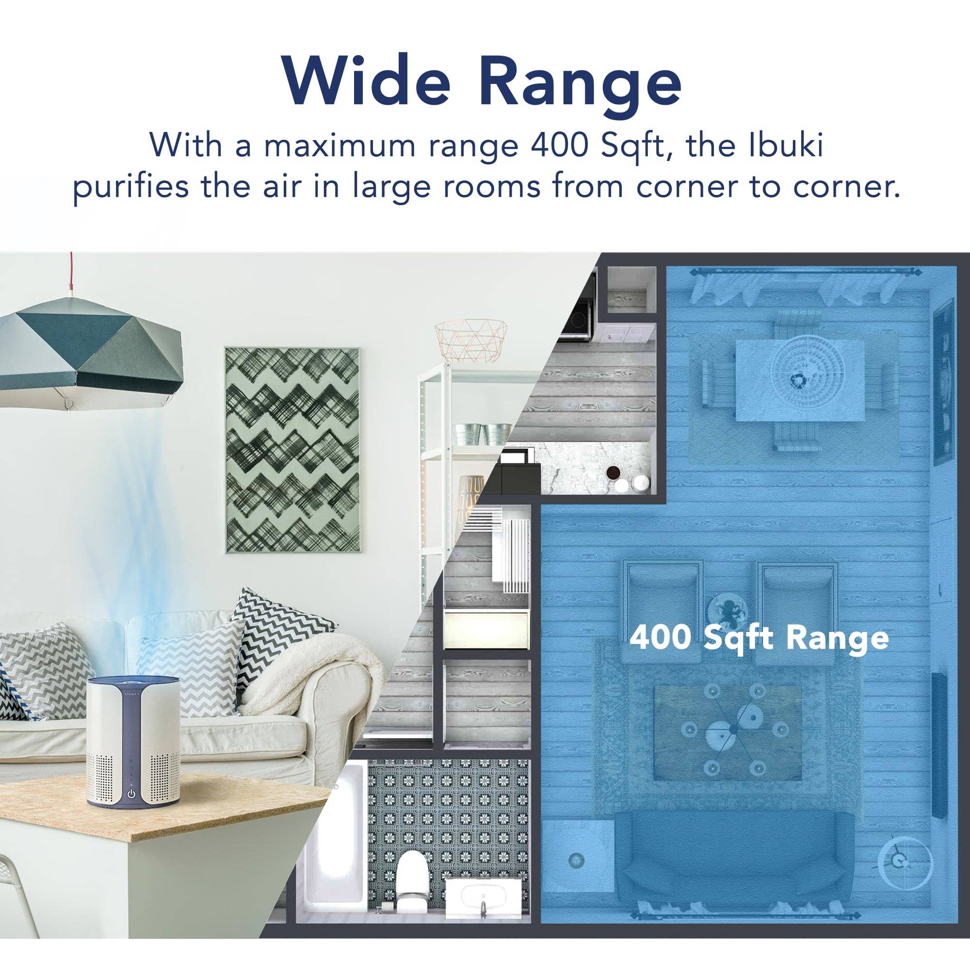 White Grey Miko Air Purifier with Essential Oil // Ibuki for wholesale on Faire7