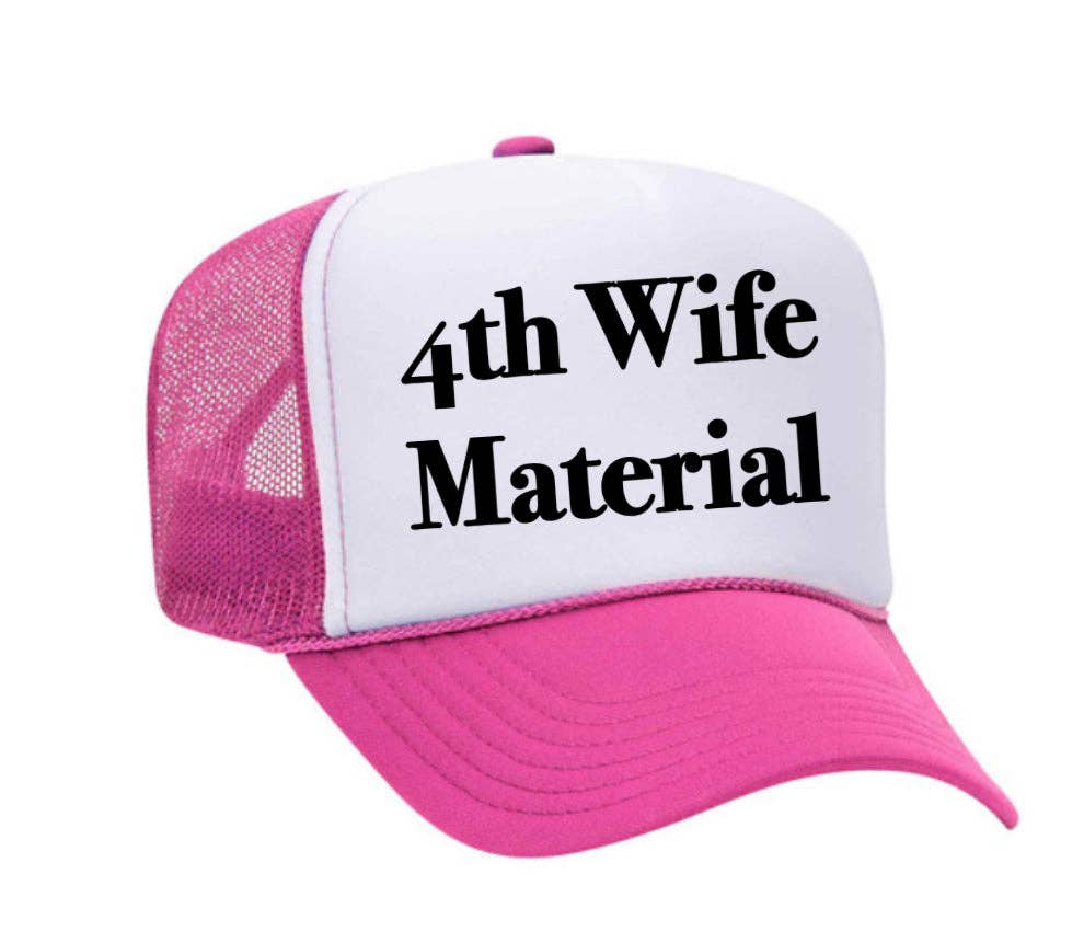 Inappropriate Trucker Hats - Venta al por mayor Gorra trucker - Mujer - Gorra de camionero 4th Wife Material21