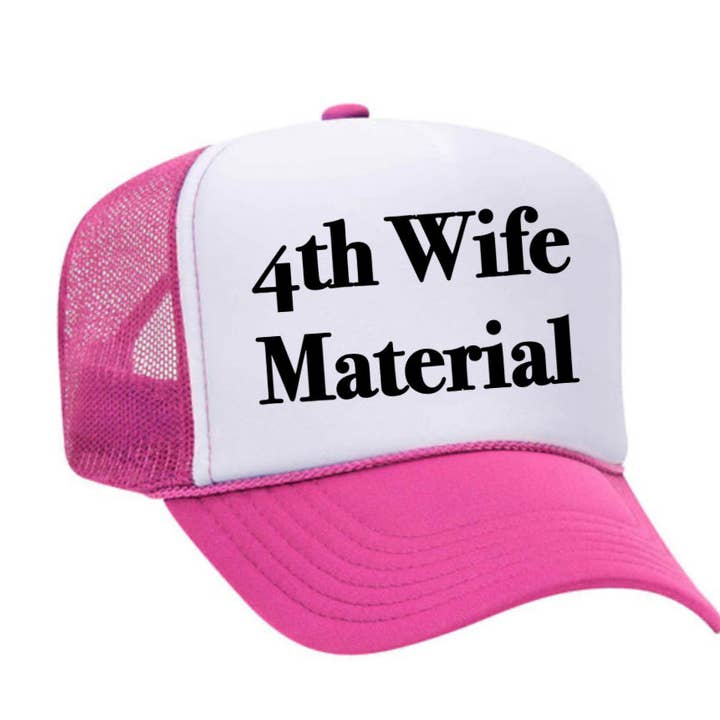 Inappropriate Trucker Hats - Venta al por mayor Gorra trucker - Mujer - Gorra de camionero 4th Wife Material21