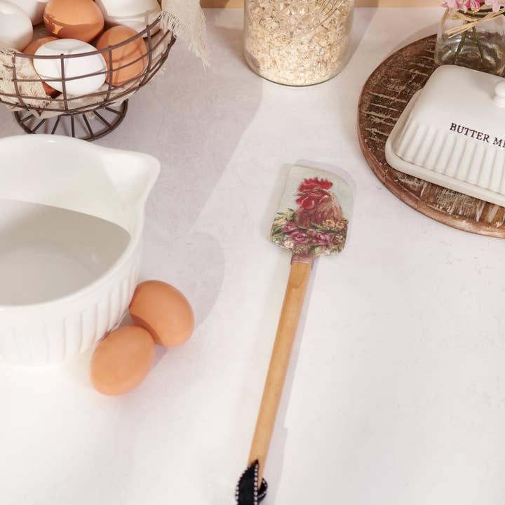 Primitives by Kathy - Wholesale Kitchen Tool/Gadget - Floral Chicken Spatula
