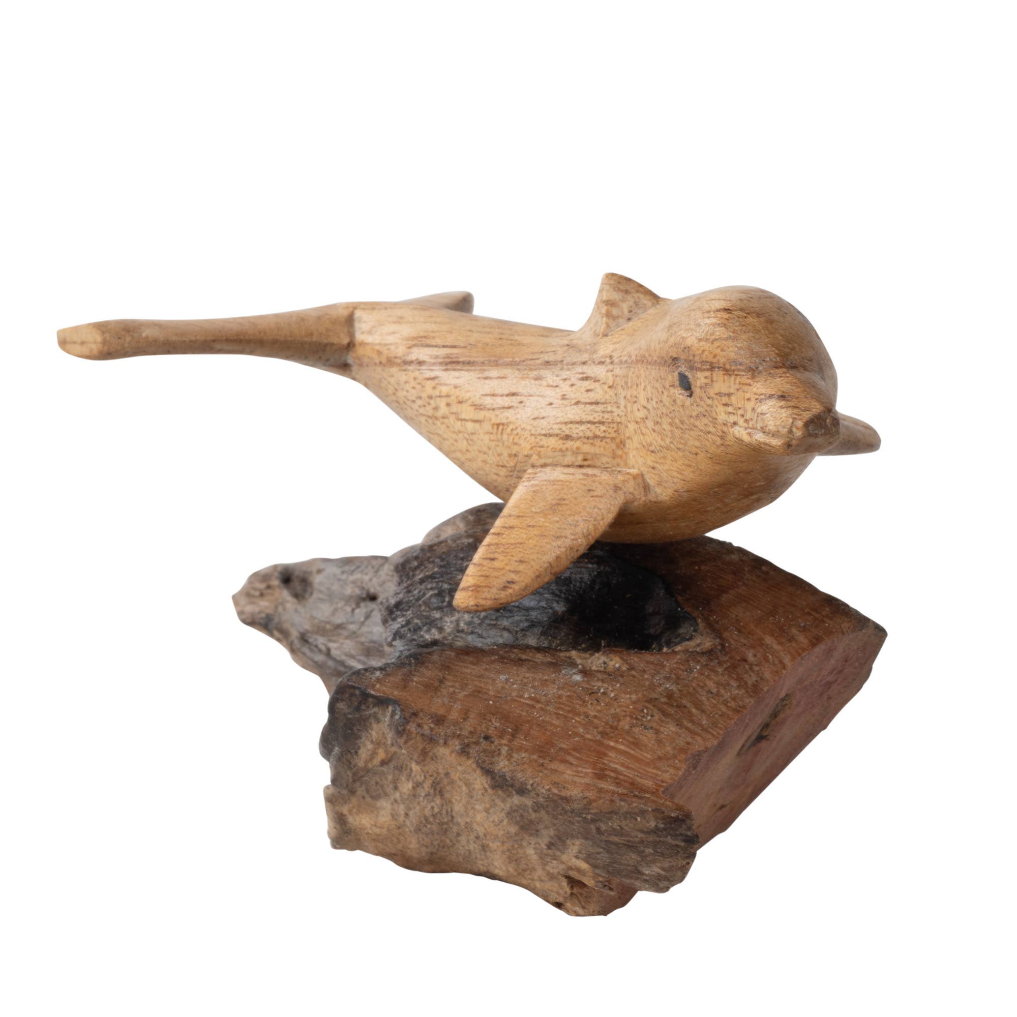 Benjamin International - Wholesale Sculpture - SMALL DOLPHIN W/WOOD BASE1