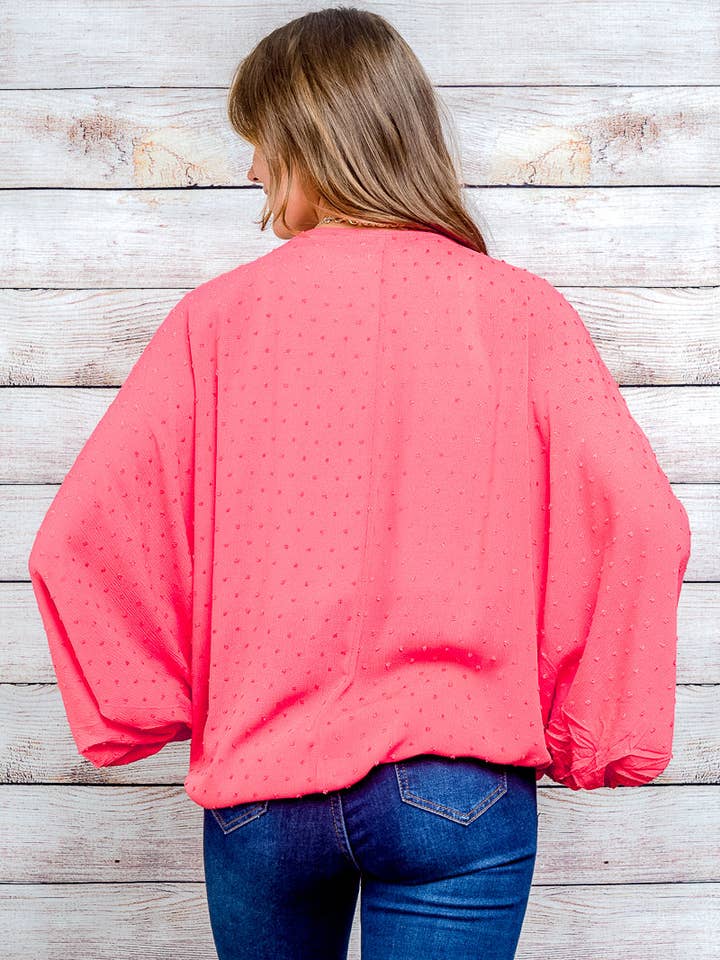 Butterfly Sleeve Cardigan- Topp - Täcka Upp (FL20F381) för wholesale av Wholesale Fashion Couture