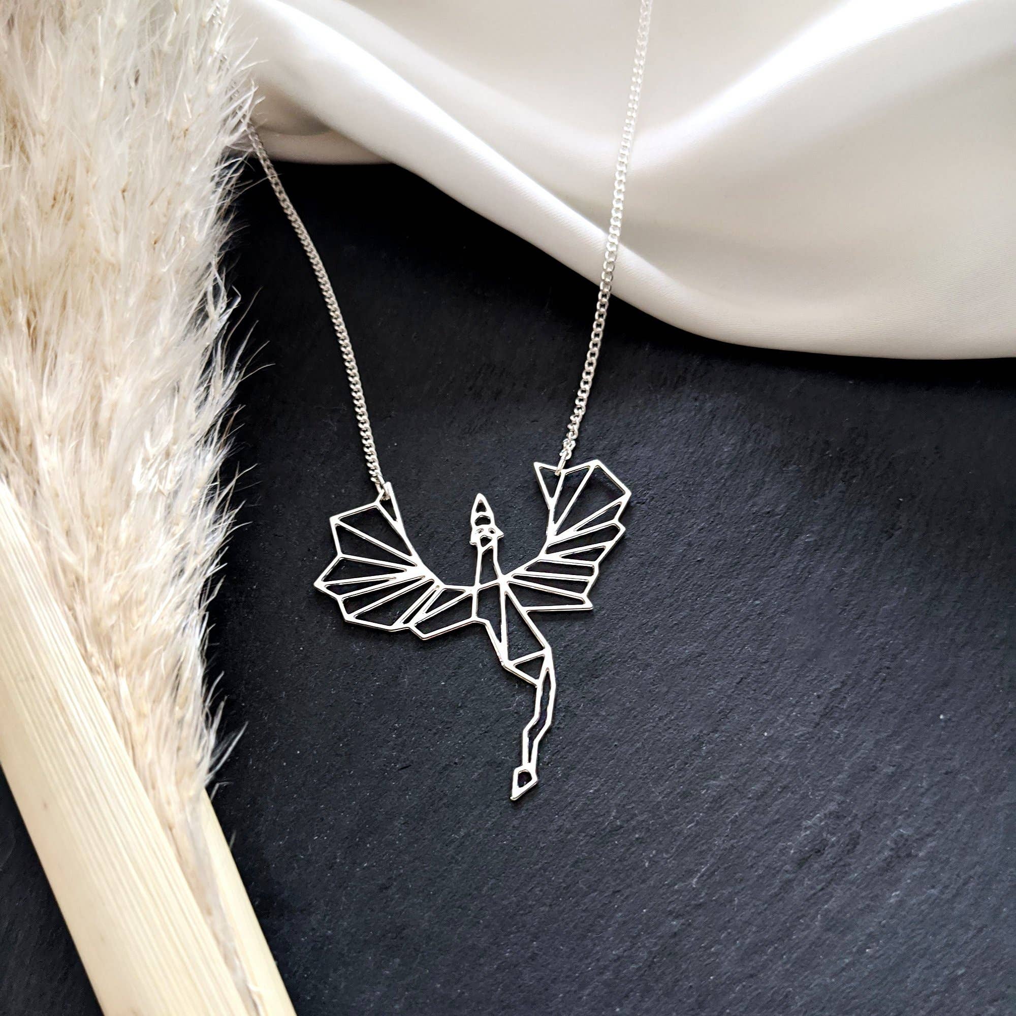 Shany Design Studio – Colar pingente/pendente por atacado – Colar Dragão Dourado/Prateado8