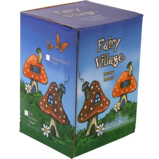 Something Different Wholesale - Venta al por mayor Portainciensos - Soporte de cono de incienso con forma de seta ahumada, color naranja1