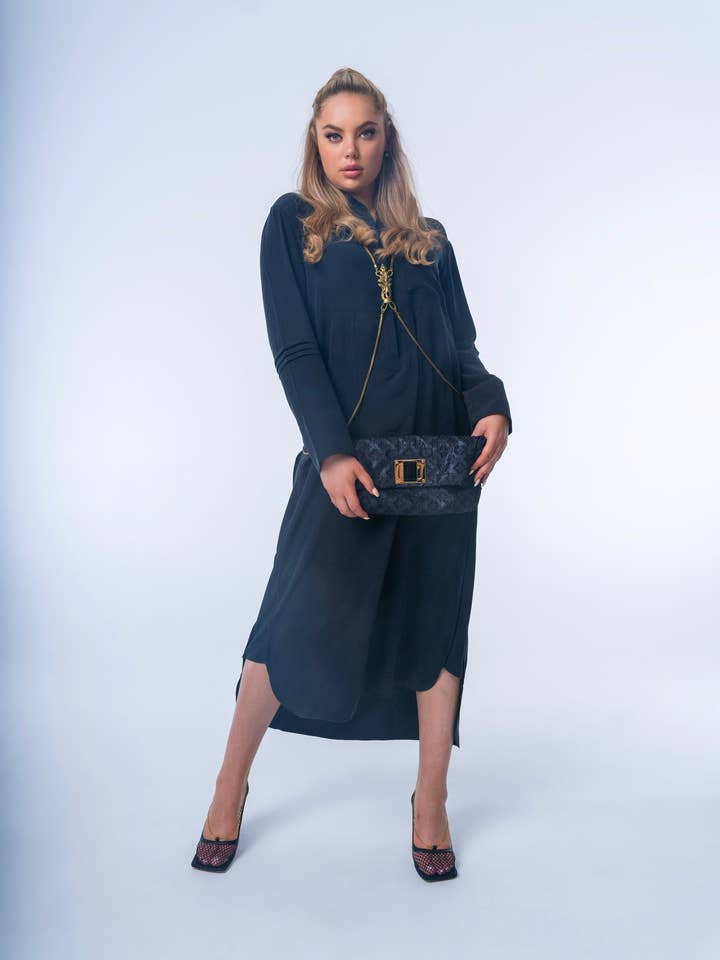 Youmsara - Wholesale Dress – Women's - Silk Shirt Dress2