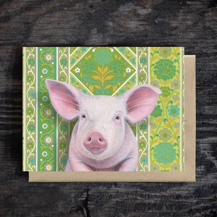 Pig - Biglietto per appunti per la vendita all'ingrosso da parte di Emily Uchytil