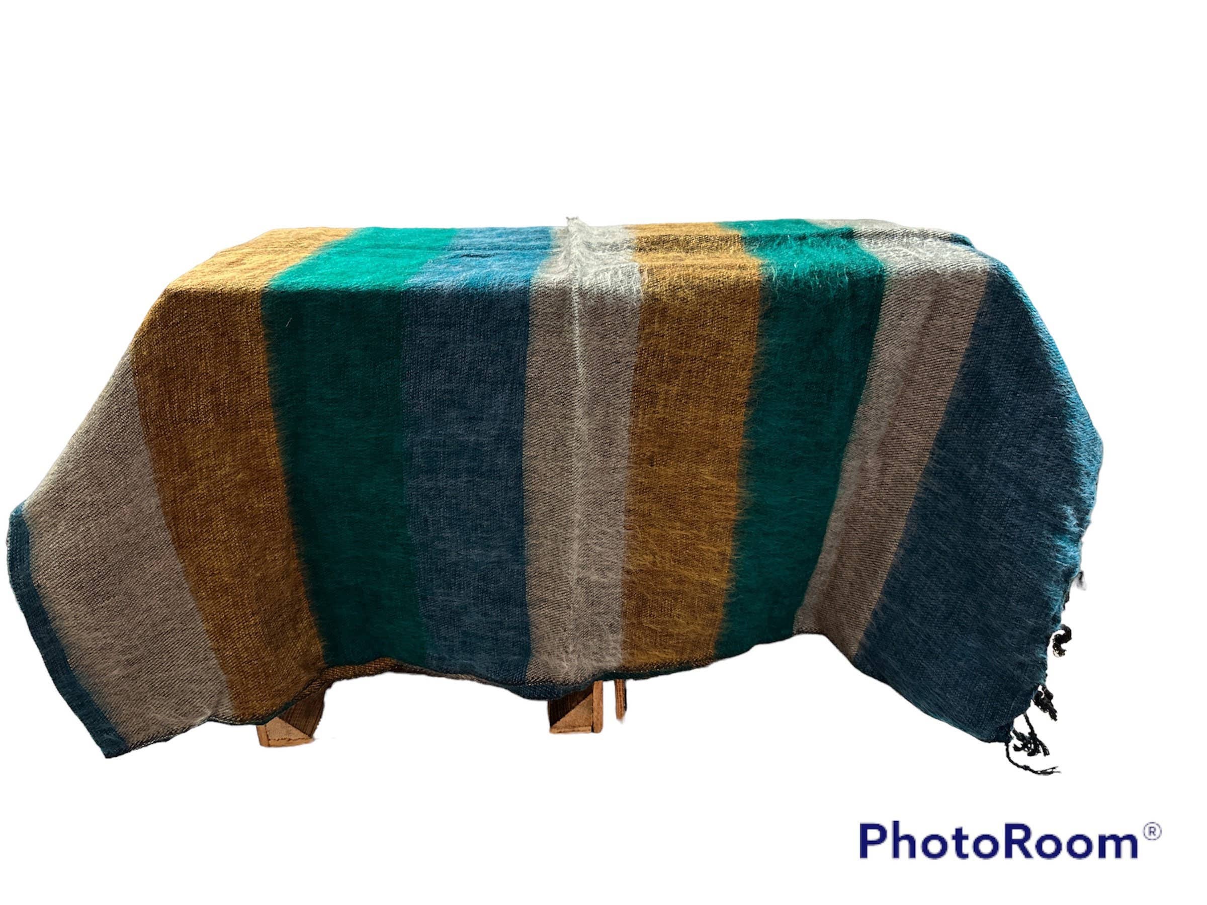 Funky Yak Ltd – Großhandel Überwurfdecke – Handgewebte Yak-Wollschal-Decke aus Nepal, 2-teiliges Farbset7