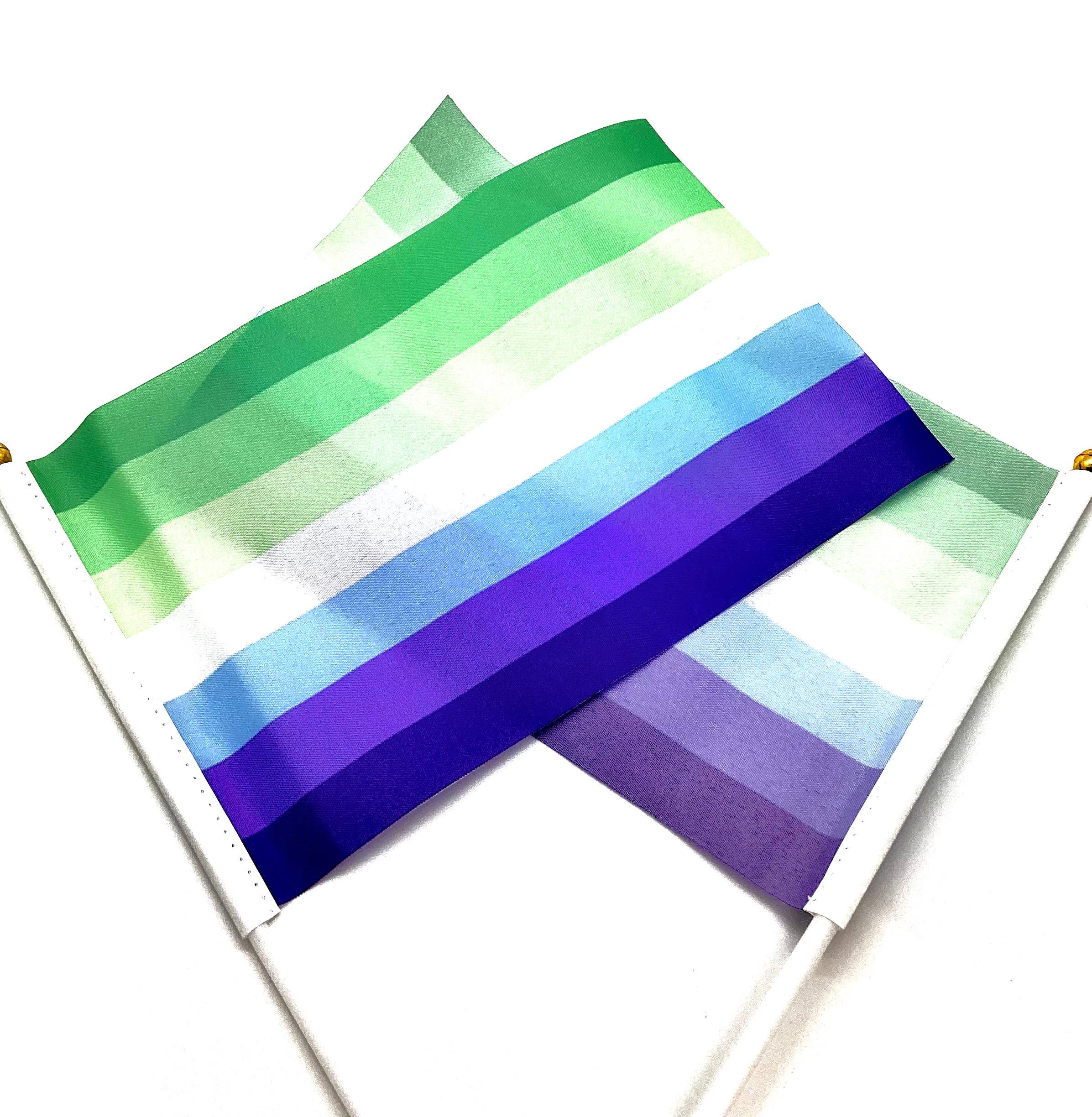 The QUILTBAG - Wholesale Flag - Man Loving Men (MLM/ Achillean) Pride Flag, Small (5” x 8”)0