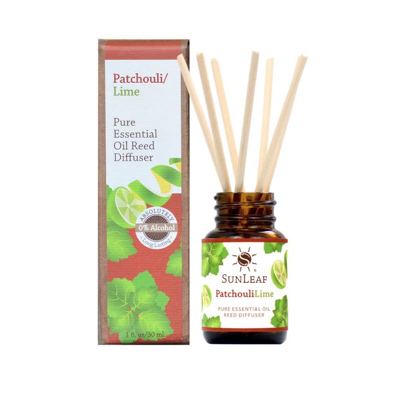SunLeaf Naturals - Wholesale Reed Diffuser - 1 oz Reed Diffuser - Patchouli Lime