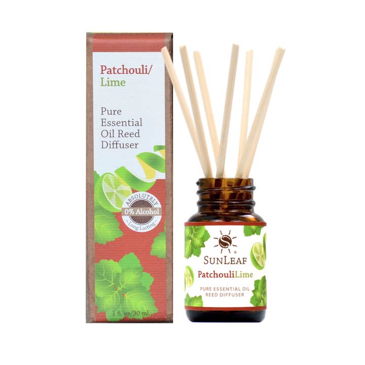 SunLeaf Naturals - Wholesale Reed Diffuser - 1 oz Reed Diffuser - Patchouli Lime0