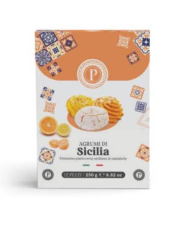 ALMOND PASTES WITH SICILIAN CITRUS FRUITS for wholesale by DOLCI PELUSO SRL