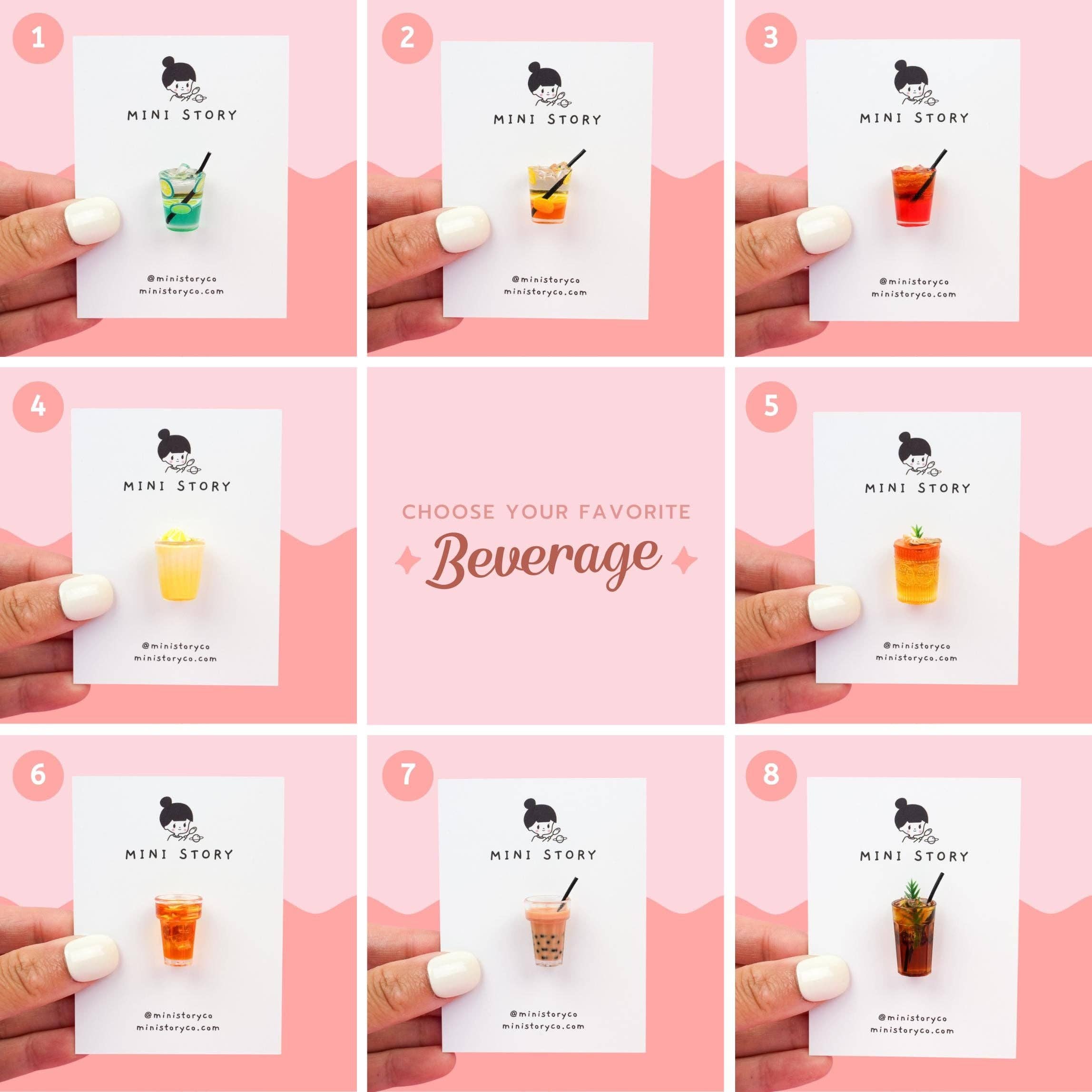 Mini Story Co - Wholesale Lapel Pin/Button - Refreshing Beverage Pin | Soft Drinks Accessory1