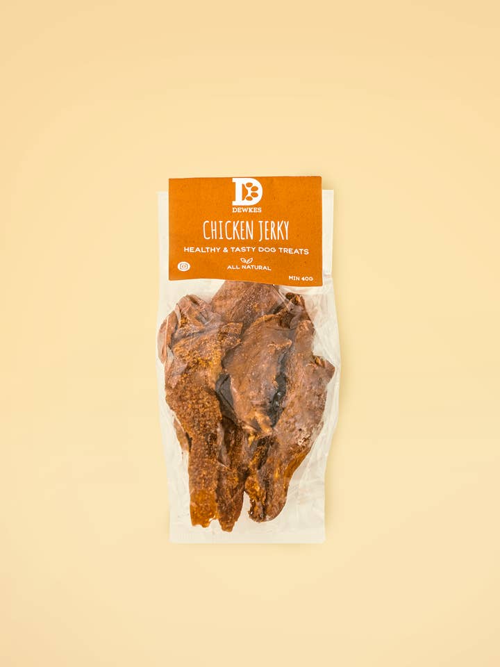Chicken Jerky – Hypoallergenic Natural Dog Treats for wholesale by Dewkes Snacks for Dogs