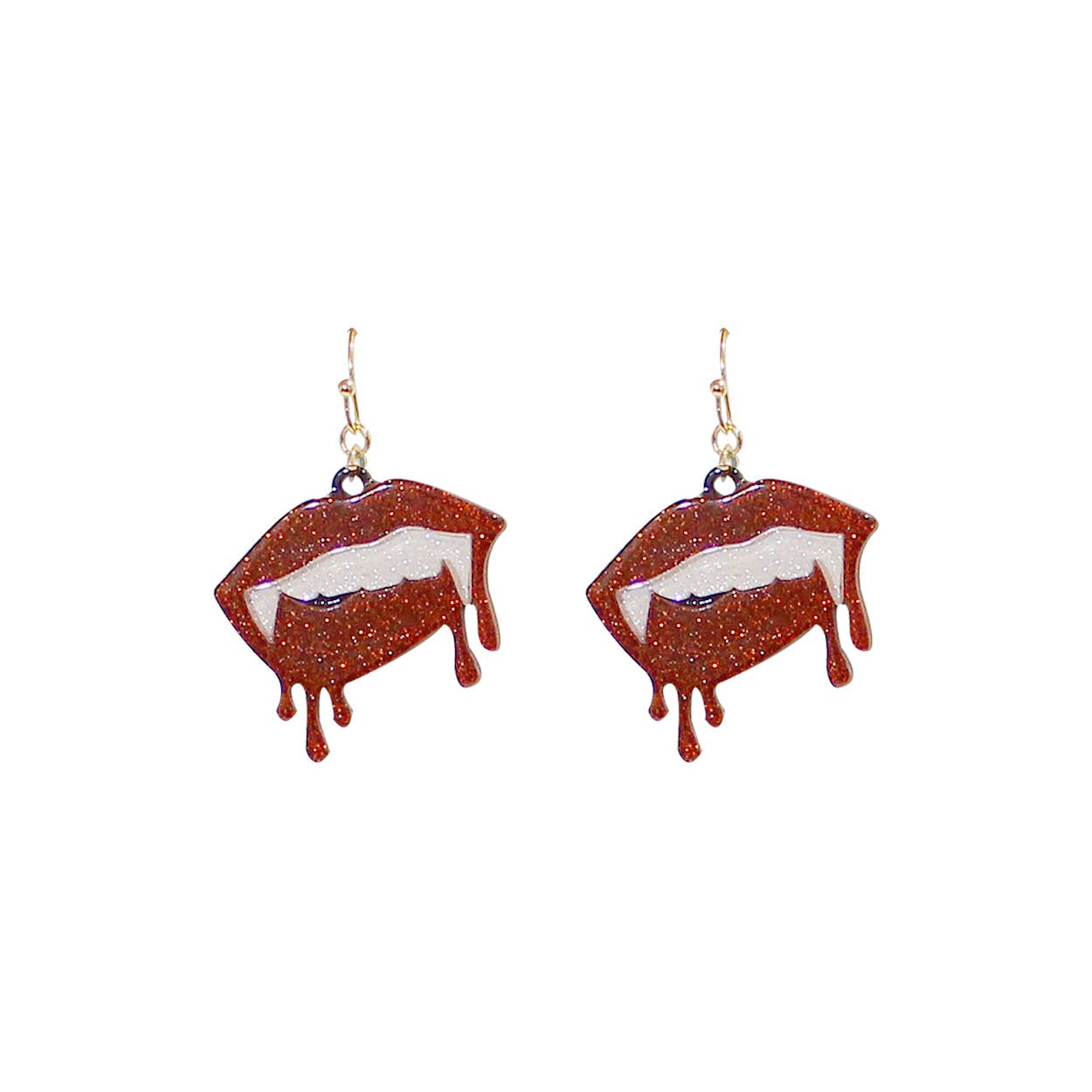 Western Fashion - Wholesale Dangle Earrings - BLOODY VAMPIRE FANGS EARRING0