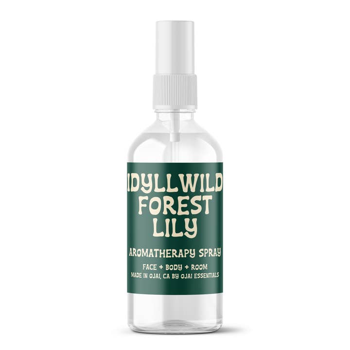 Spray d’aromathérapie Lys forestier d’Idyllwild pour la vente par Ojai Essentials