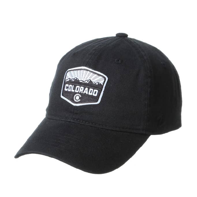 Colorado Patch Hat - Unstructured - Black for wholesale by ColoradoCool Apparel