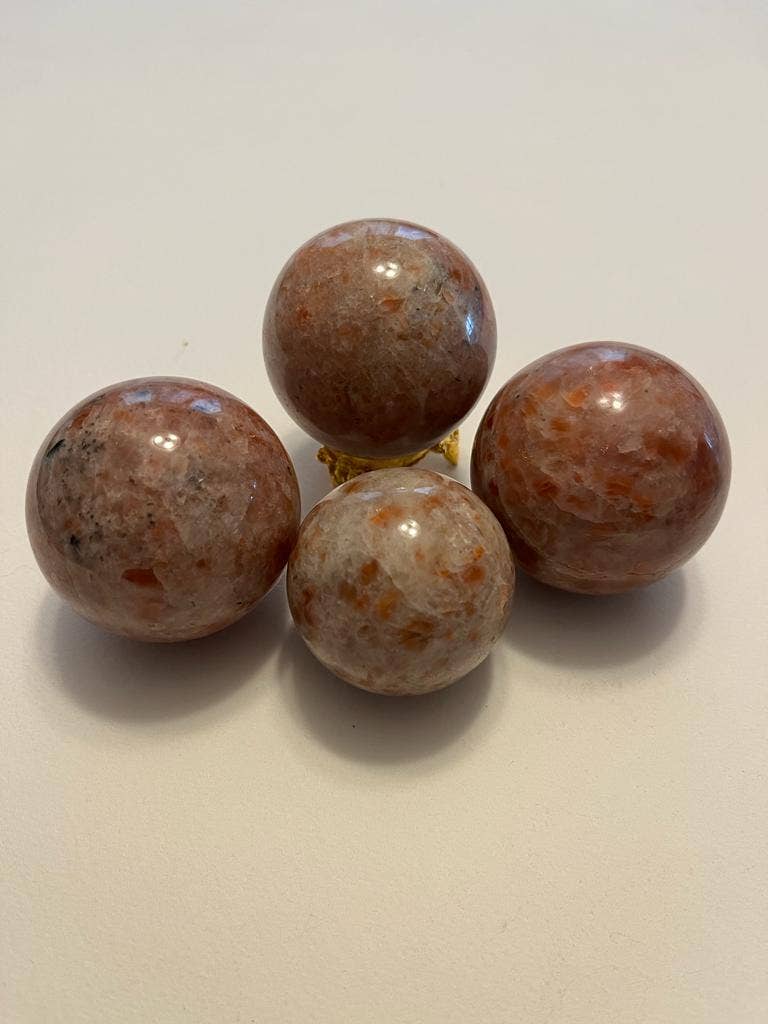 jiomind – Engroshandel Spirituelle sten og krystaller – Sunstone Crystal Sphere | Naturlig håndpoleret Sunstone0