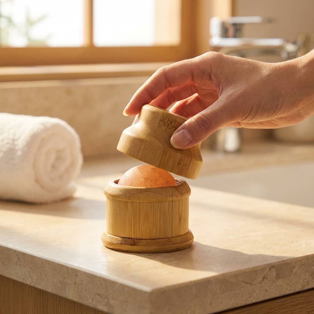 Bamboo Switch – Großhandel Massagegeräte – Bambus Himalaya-Salz-Massageball | Faire Markt