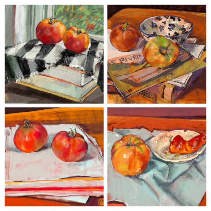 Tomato Harvest Boxed Notecard Set | CLOSE OUT PRICING for wholesale by Forever Caroline LLC