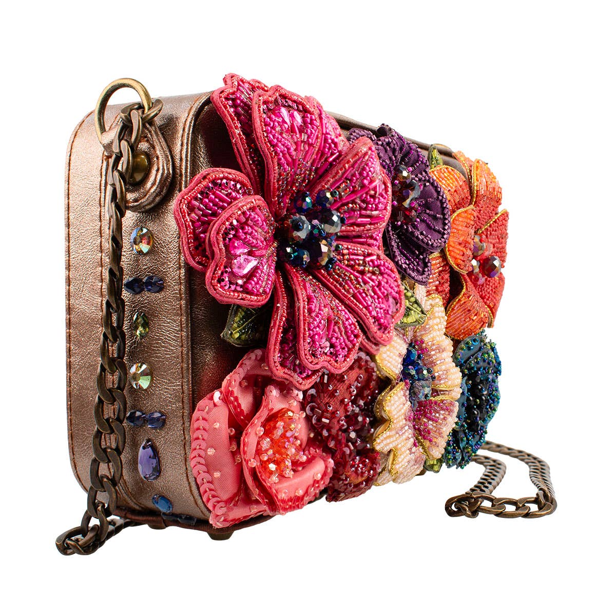 Mary Frances Accessories - Vendita all'ingrosso Borsa a tracolla - Donna - Borsa a tracolla con grandi fiori freschi raccolti e perline.1