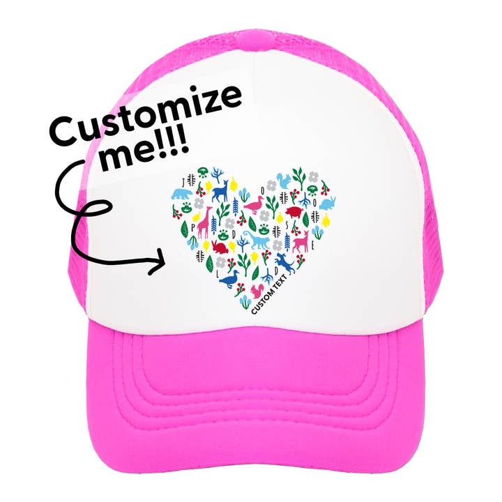 Herz Kinder Trucker Mütze für den Großhandel von JP Doodles