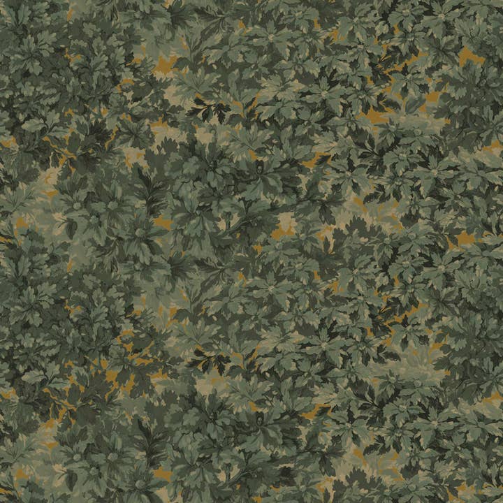 Antique Arras Green Peel and Stick Wallpaper, 28 sq. ft. for wholesale by Tempaper & Co ®