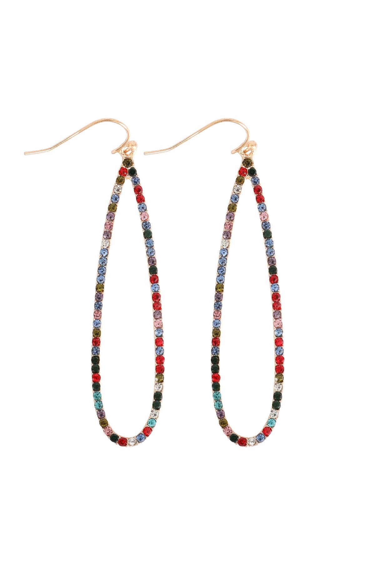 MYS Wholesale Inc - Vente Boucles d'oreilles pendantes - Boucles d'oreilles longues en forme de larme et strass6