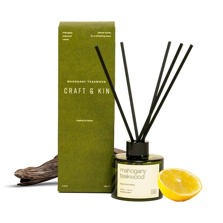 Craft & Kin - Wholesale Reed Diffuser - Green Glass Reed Diffuser18