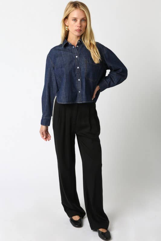 Denim Camicia in denim Jaylin in vendita all'ingrosso su Faire4