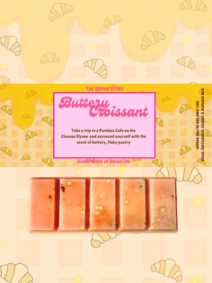 Barre de Cire Fondante Croissant Beurré – Inspirée de la Boulangerie pour la vente par The Moodie Store