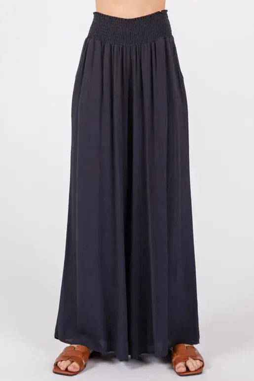 Final Touch – wholesale Pants – Women's – Heavy Gauze Wide Leg Pants - NP70263D-HV4