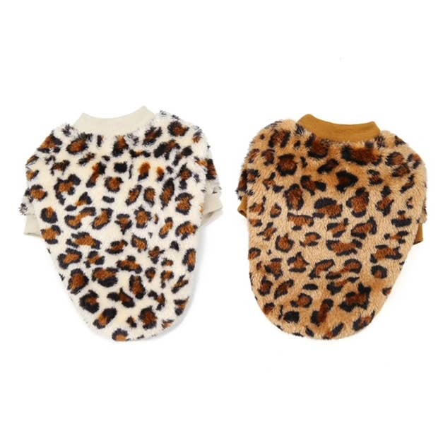 Leopard Print Sweater Pet Sweater for wholesale by The Bougie Pet Boutique