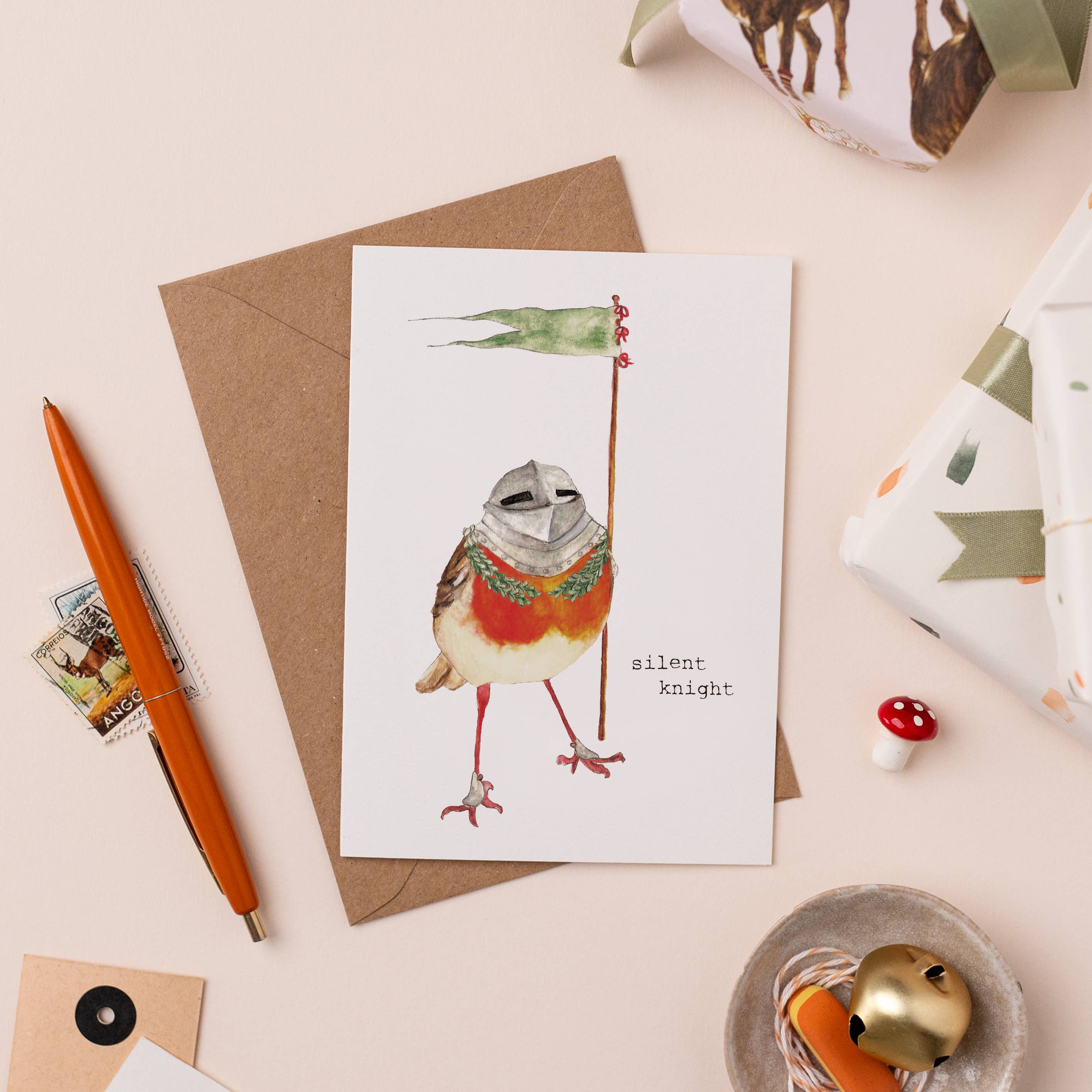 Mister Peebles – Engroshandel Julekort – Silent Knight Julekort - 4 Pack1