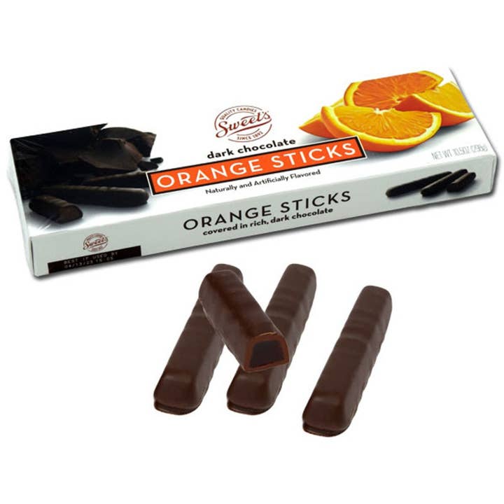Palitos de Chocolate Negro con Naranja de Sweet 10.5oz -6ct para venta al por mayor de I Got Your Candy