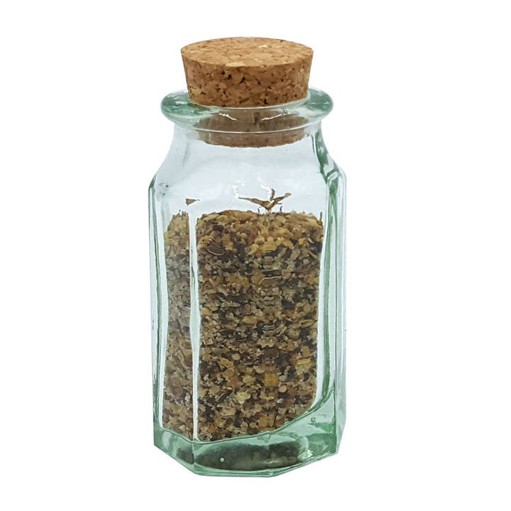 Kitchen Supply Wholesale - Wholesale Jar - Green Glass Spice Bottle, Faceted