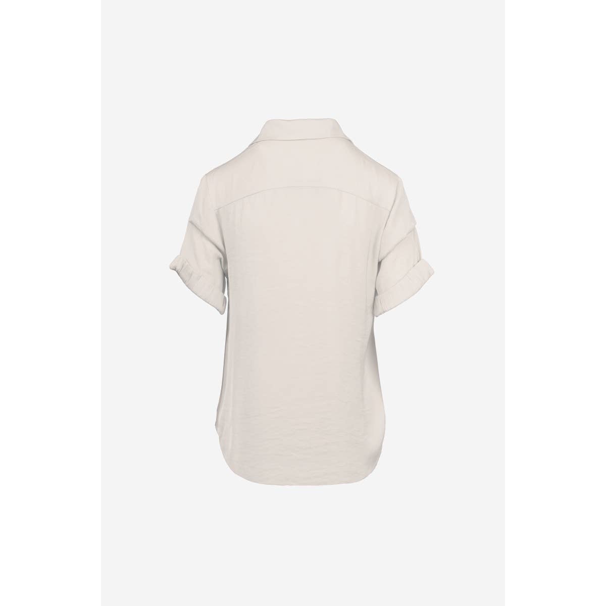 Naked Zebra - Wholesale Blouse - Women's - Pinned Short Sleeve Relaxed Blouse17