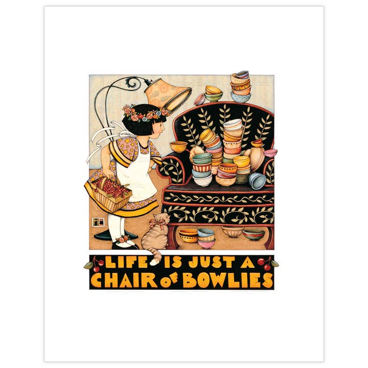 Chair of Bowlies Fine Art Print for wholesale by Mary Engelbreit Studios