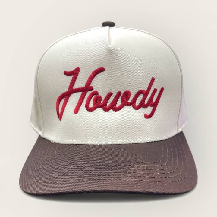 Howdy Embroidered Classic Trucker Hat for wholesale by Happi Style