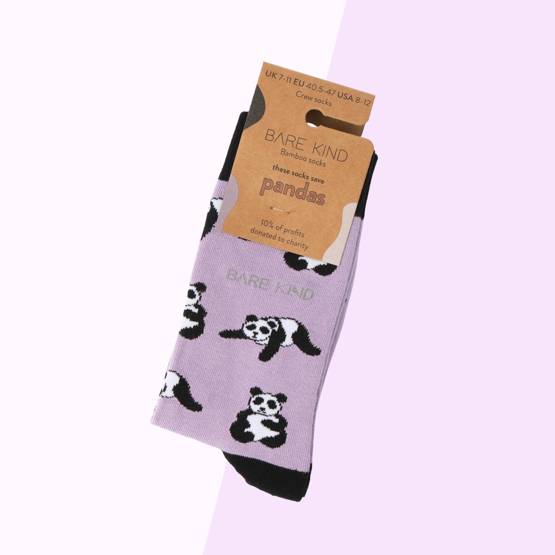 Bare Kind Socks - Wholesale Socks - Unisex - Panda Socks | Bamboo Socks | Lilac Socks | Asia Socks1