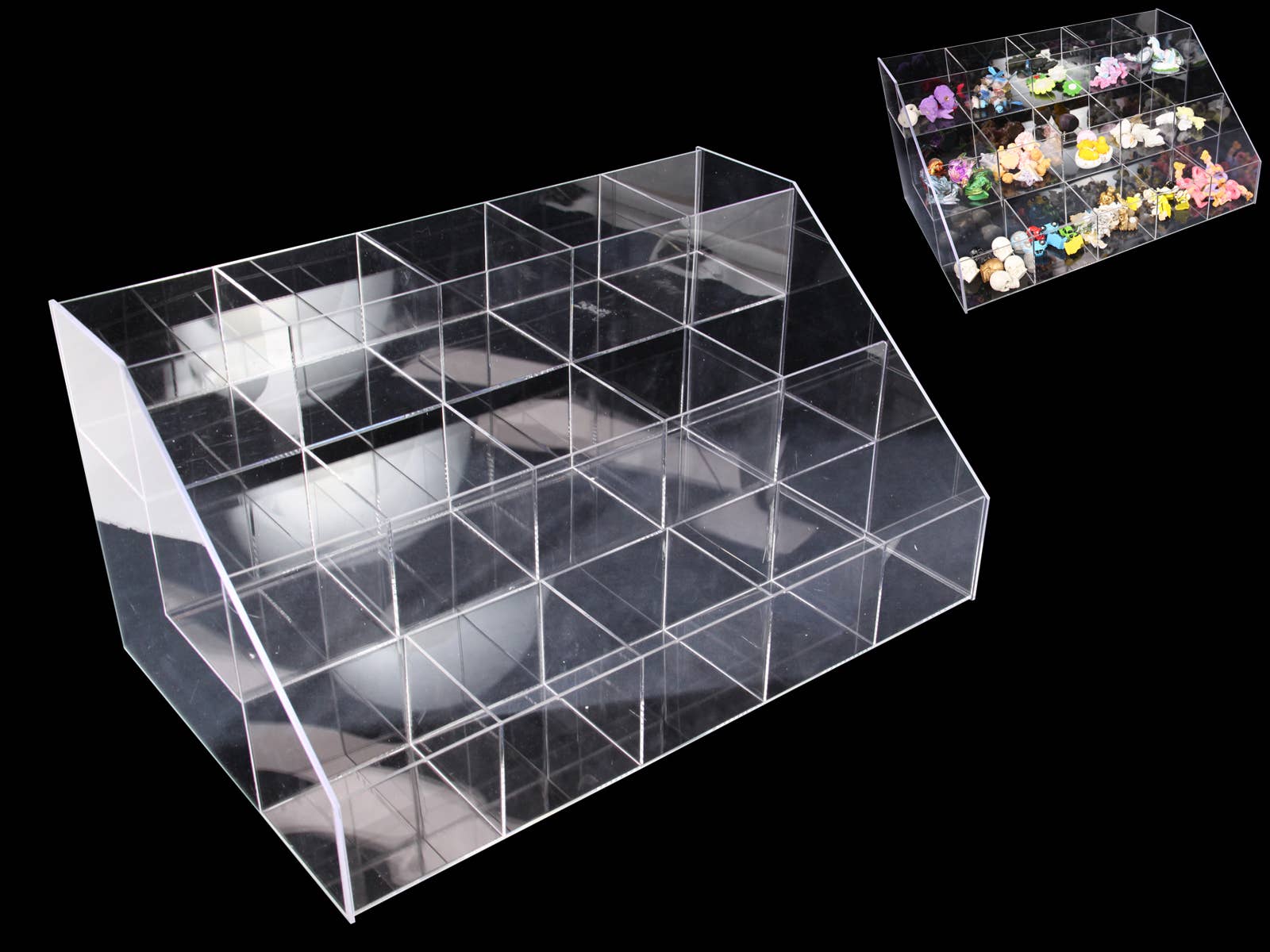 Cubby House by Malmar - Wholesale Retailer display stand/case - 3 Tier 15 Slot Acrylic Display Stand for Minis0