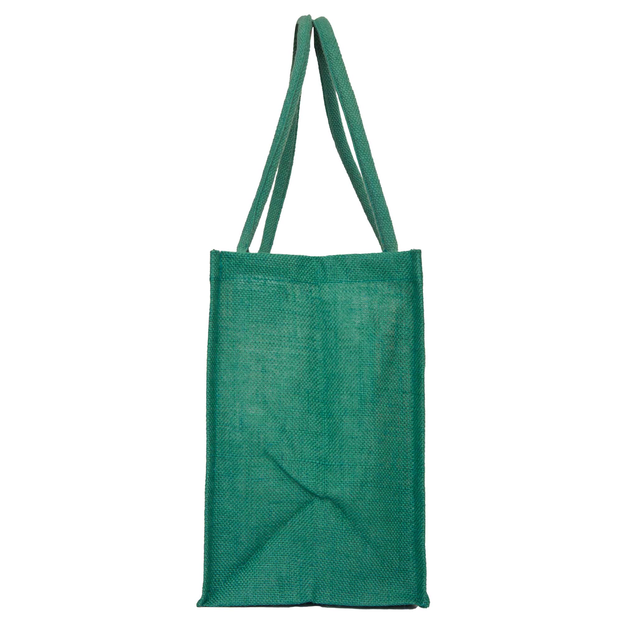 ecojutebags – wholesale Tote bag – Unisex – Pack 4 Jute Shopping Bags– Two-Tone Design with Long Handles17