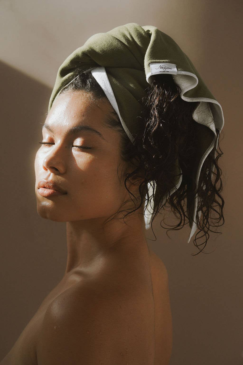 Najeau – Engroshandel Håndklæde/vikle til hår – Hårtørklæde med mikrofiber og bomuld1