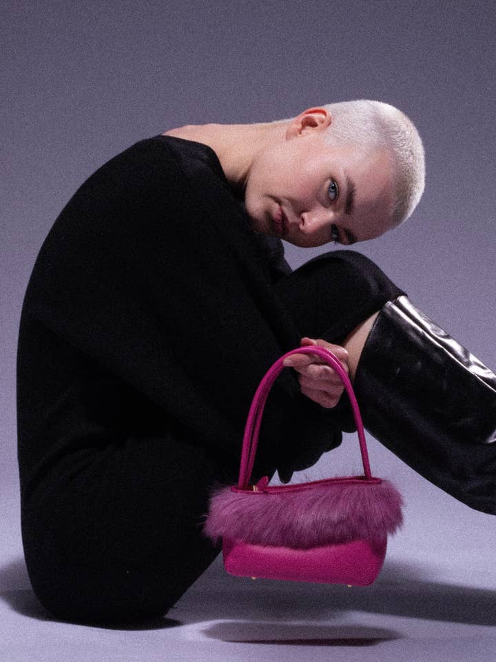 ALICE MINI CALF LEATHER+SHEARLING for wholesale by Arti Minori Production srl - NICOGIANI