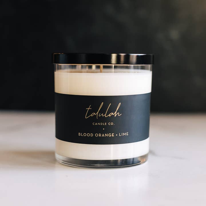 Blood Orange + Lime Candle 9 oz. for wholesale by Talulah Candle Co