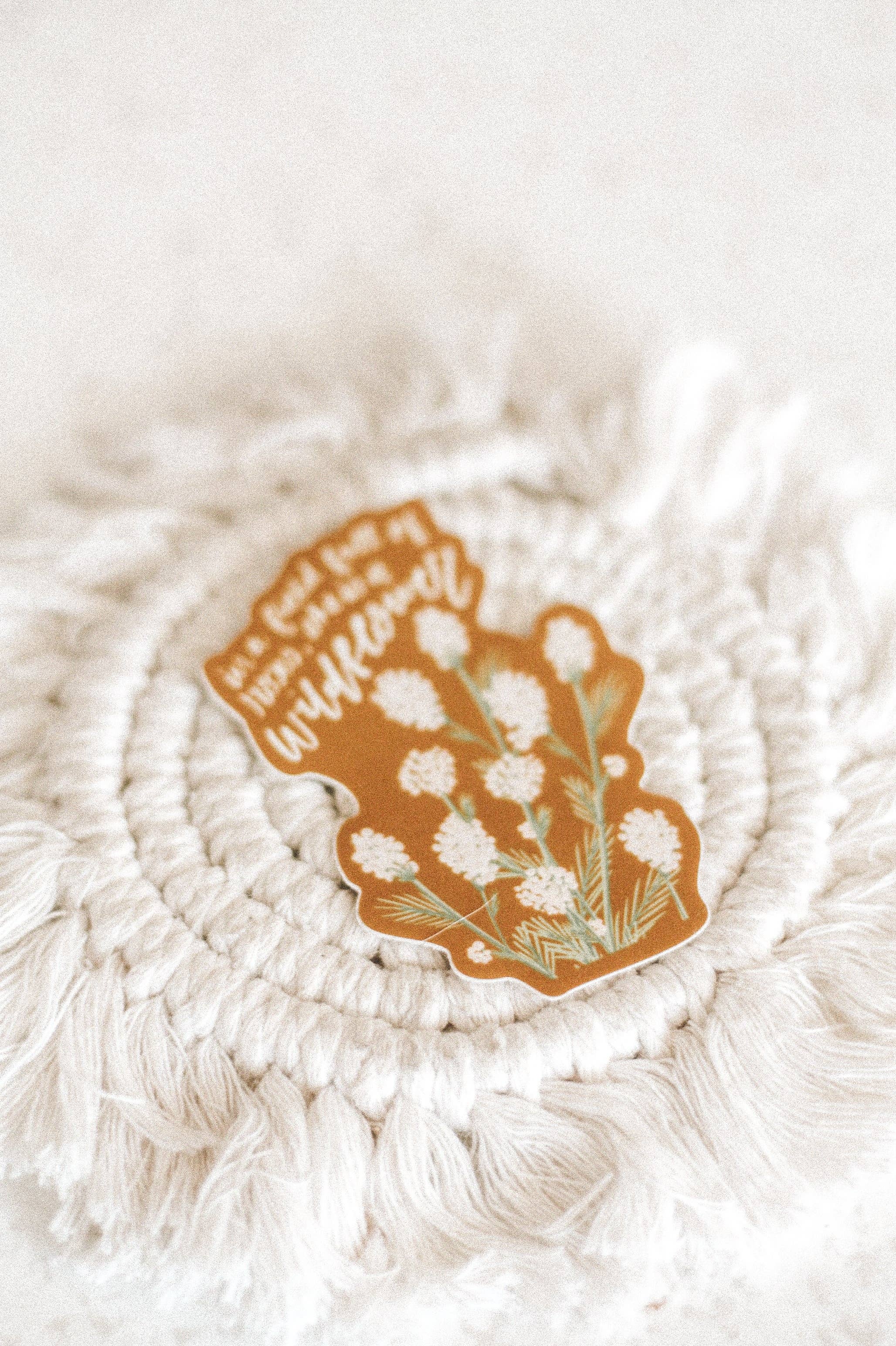 Jess' Paper Co. – Großhandel Aufkleber – Senf-Aufkleber „Sie ist eine Wildblume“4