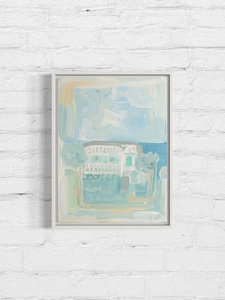 SURF SHACK- MINT DIVINE for wholesale by Carol Hunter Art