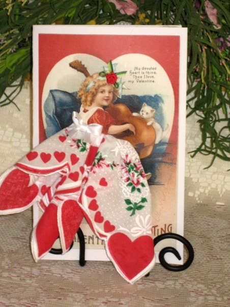 My Devoted Heart Keepsake Hanky Card for wholesale by MOMENTS IN THYME