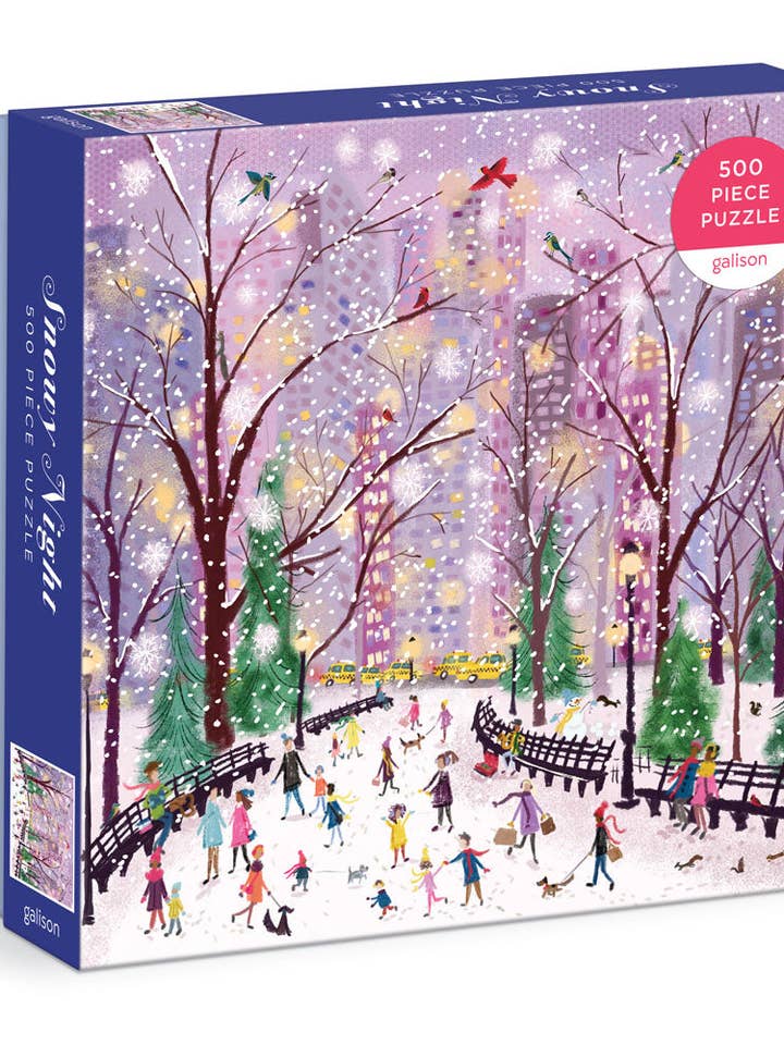Snowy Night 500 Piece Puzzle for wholesale by Chronicle Books