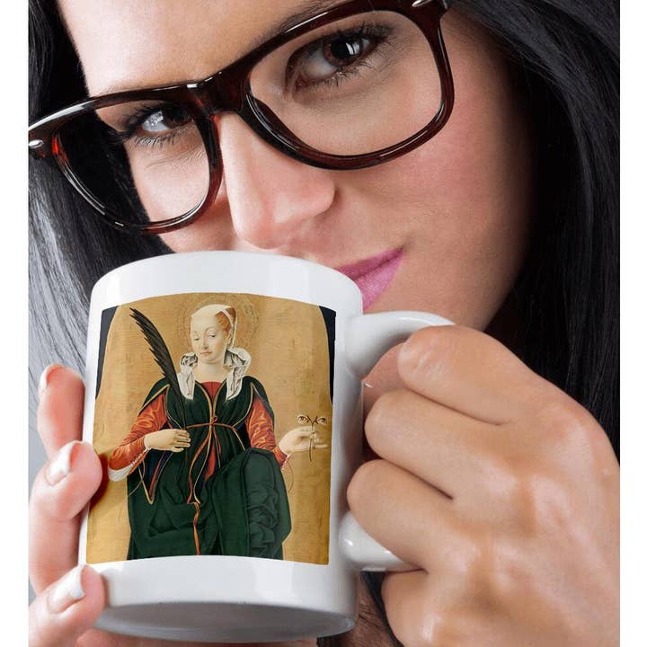 3dRose - Wholesale Coffee Mug - 3dRose, Santa Lucia by Francesco Del Cossa, Mug9