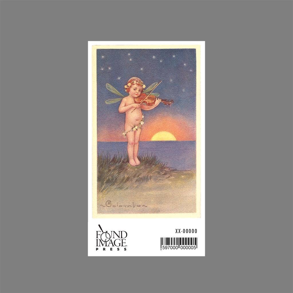 Found Image Press - Wholesale Sticker - Sticker KF-264 Fairy Playing Violin1
